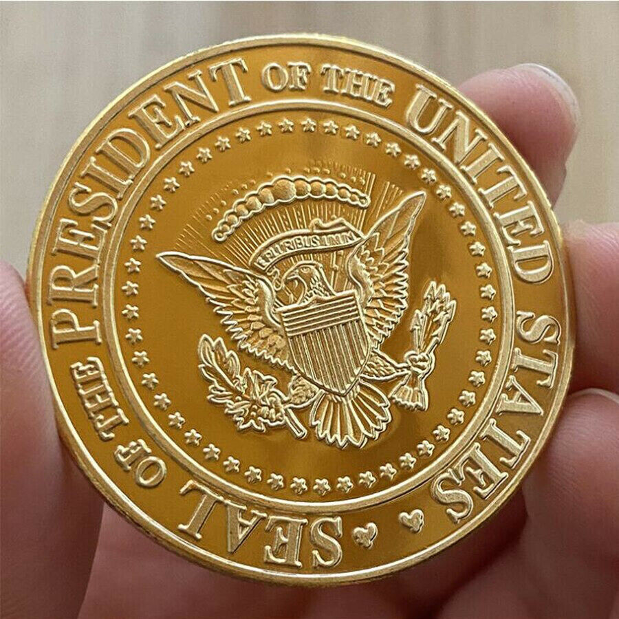 2020 joe biden & harris monedas de desafío coleccionables, moneda de oro de la victoria de biden us president DNC ​​roped edge