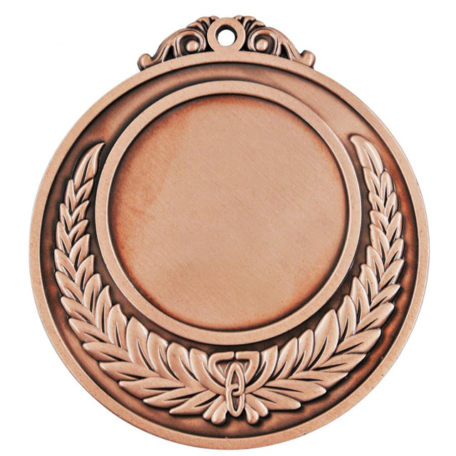 Medalla en blanco de cobre de sublimación deportiva