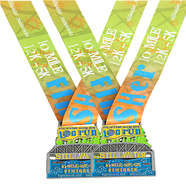 medallas personalizadas de desafío de atletismo de 5k