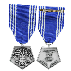 Medalla militar de soldados estadounidenses de metal