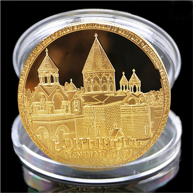monedas conmemorativas de recuerdo chapadas en oro
