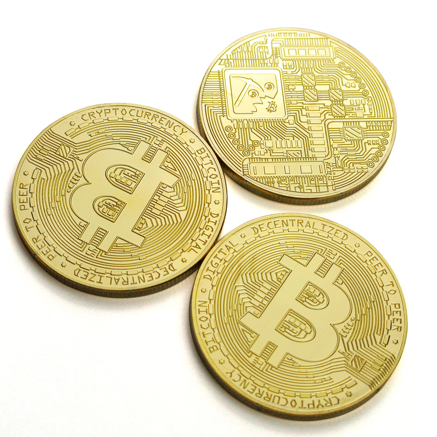 Moneda de bit conmemorativa de Crypto BTC personalizada, moneda de Bitcoin de criptomoneda chapada en oro plateado de Metal