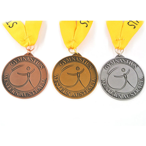 Medallas de precio de precio de plata y bronce de oro