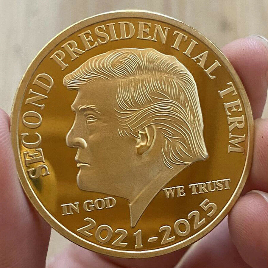 2020 joe biden & harris monedas de desafío coleccionables, moneda de oro de la victoria de biden us president DNC ​​roped edge