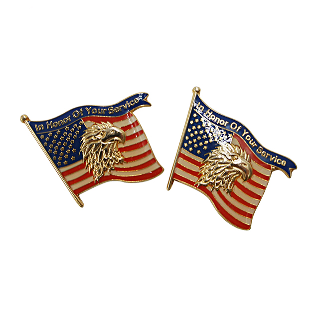 Pin de la bandera mundial del Ejército de EE. UU. en el traje